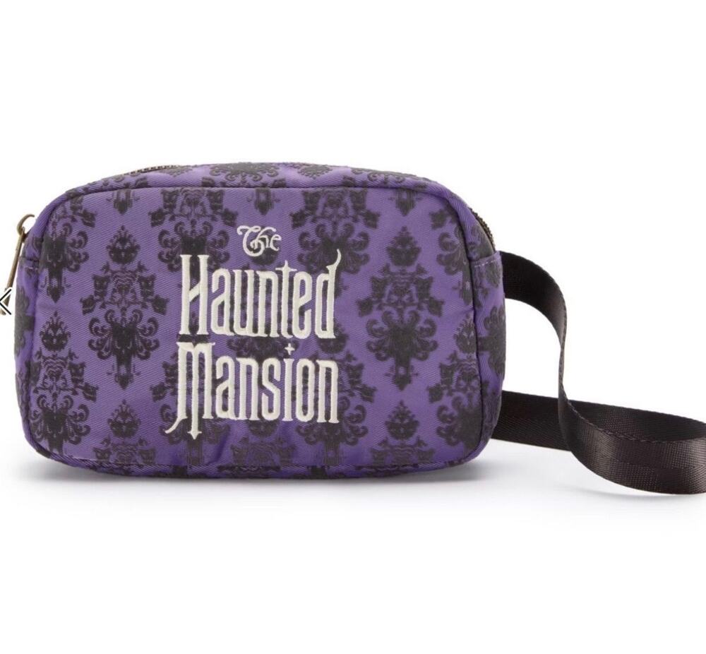 Disney The Haunted Mansion Purple Wall Bum Bag Fanny Pack NWT